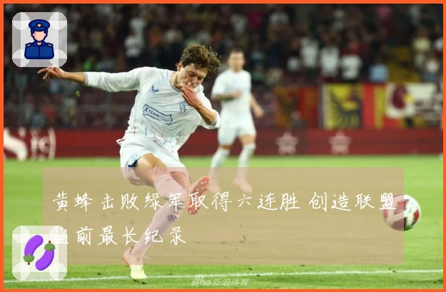 黄蜂击败绿军取得六连胜 创造联盟当前最长纪录